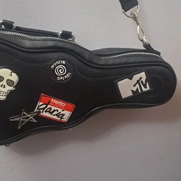 Dolls Kill X DARIA Mystik Spiral Fan Mini Guitar Bag Rare Price Firm - Picture 6 of 9